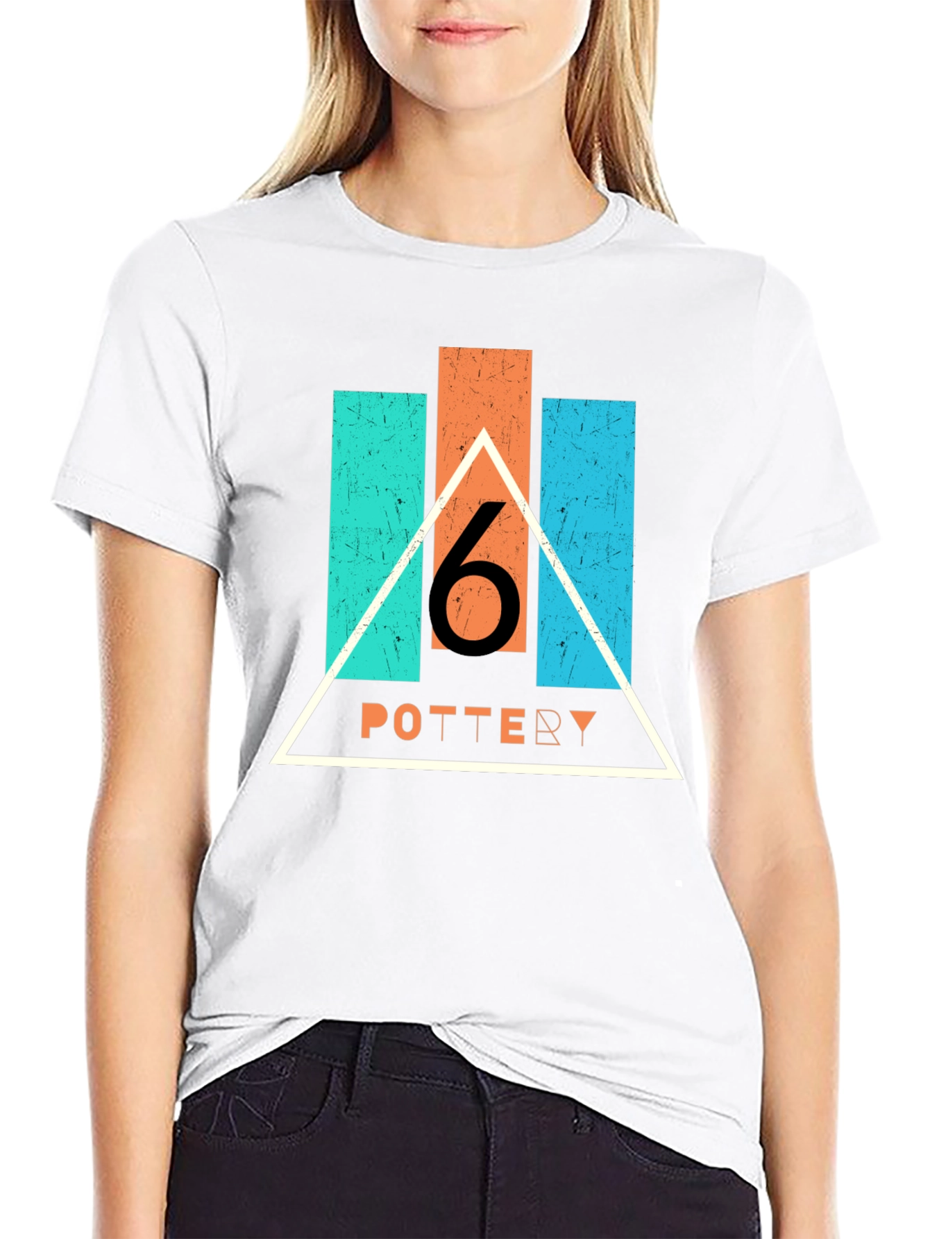 Pottery Triangle Graphic T-Shirt
