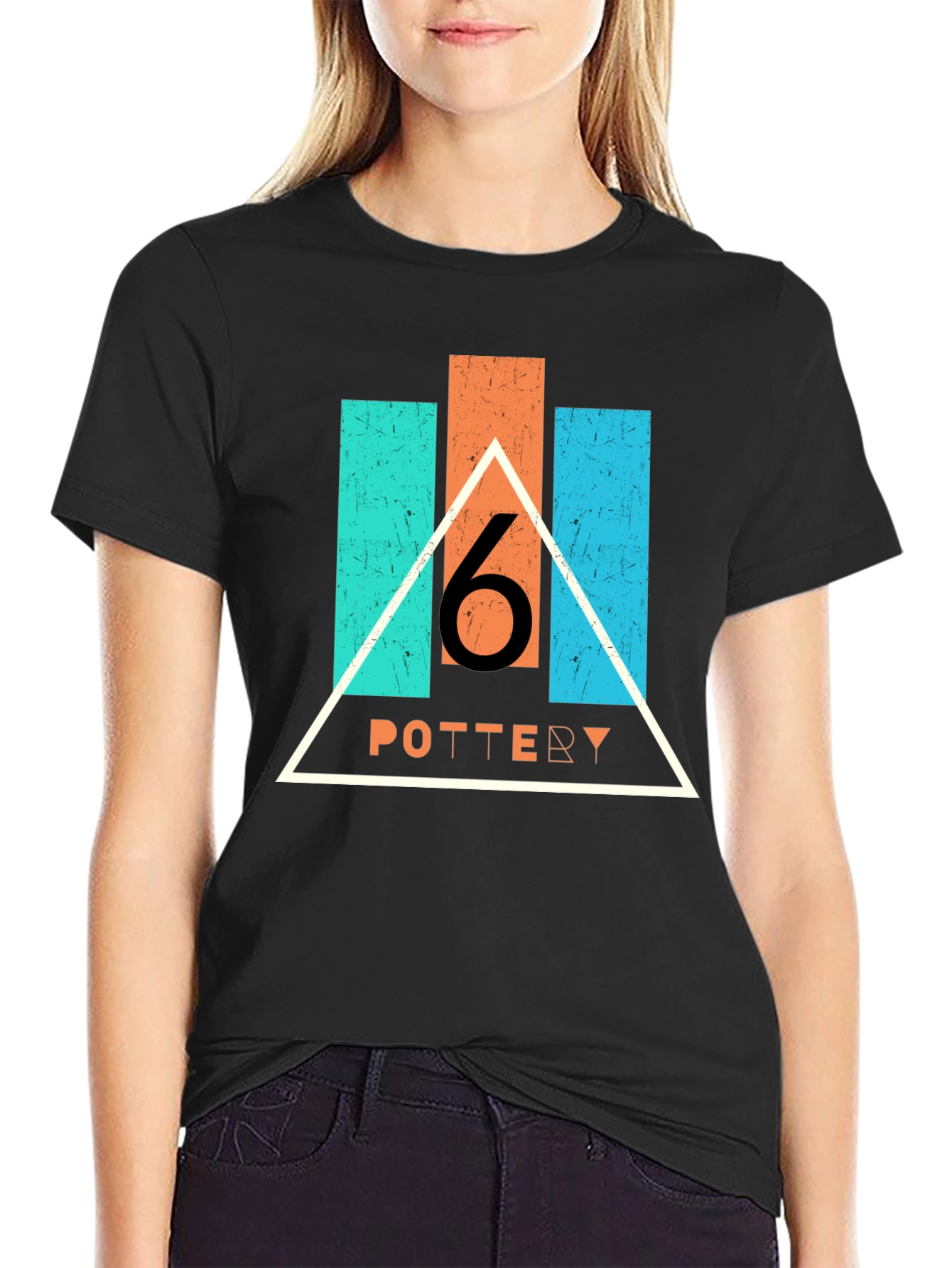 Pottery Triangle Graphic T-Shirt