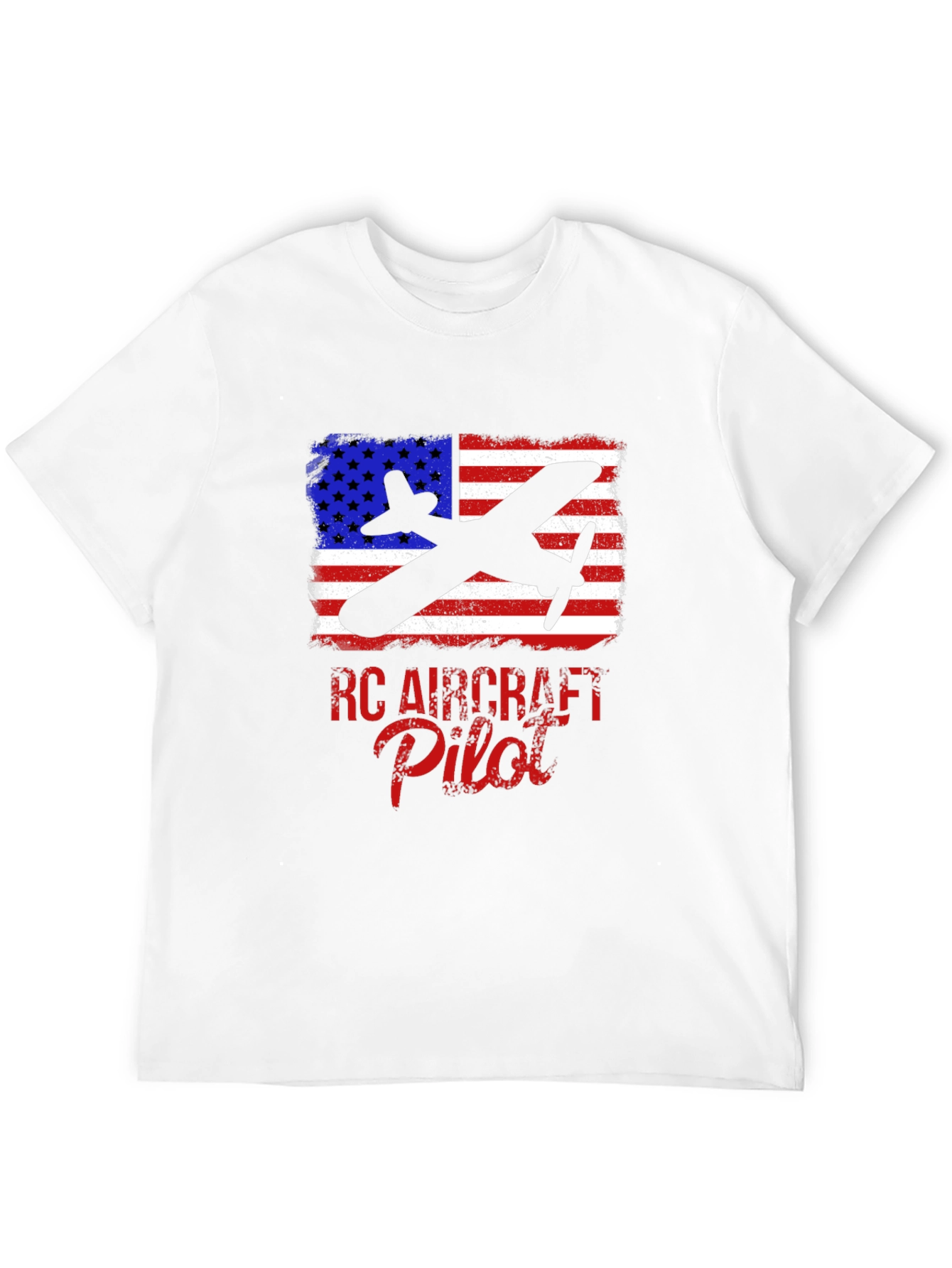 RC Aircraft Pilot T-Shirt - American Flag Airplane Tee