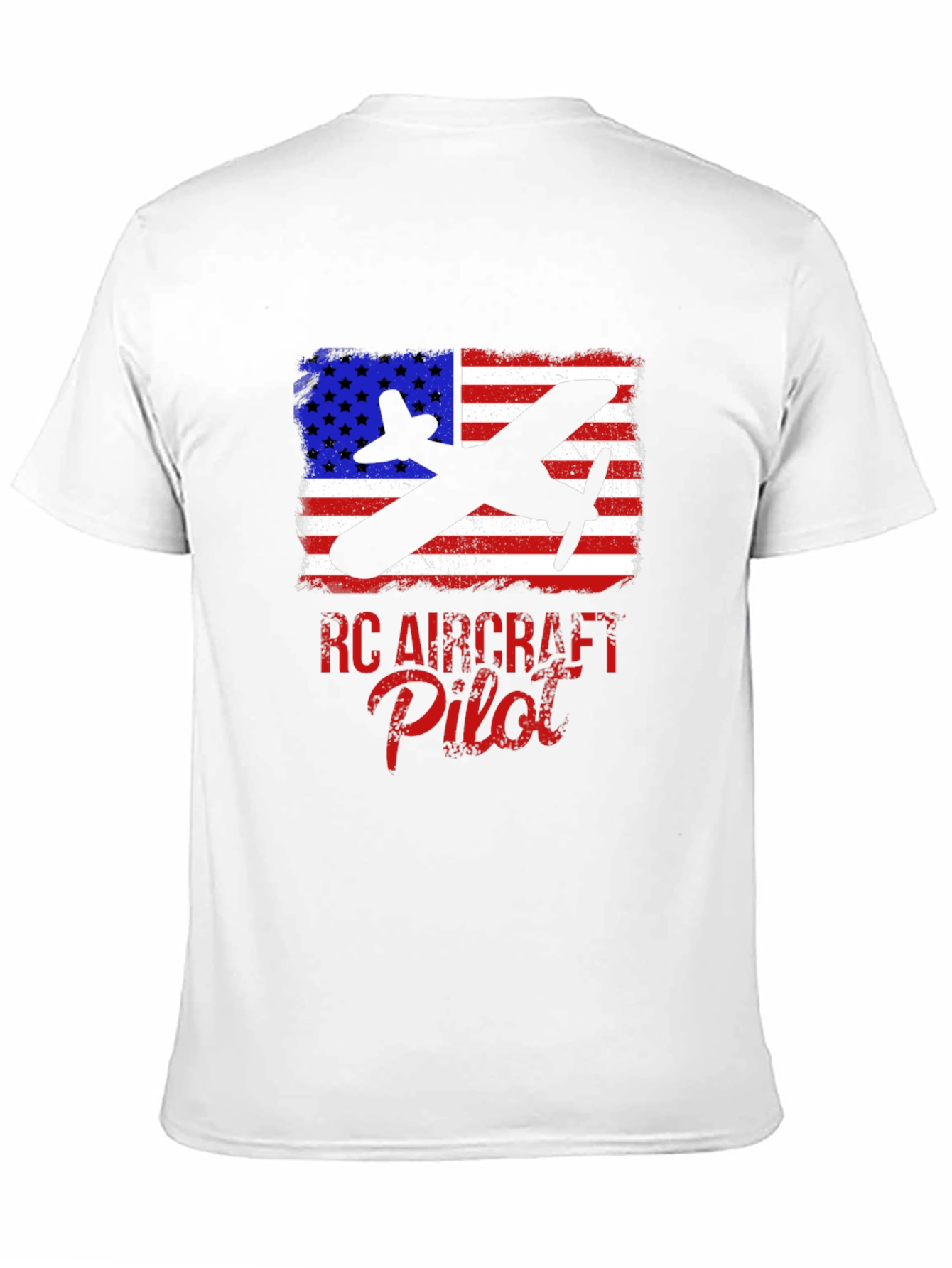 RC Aircraft Pilot T-Shirt - American Flag Airplane Tee