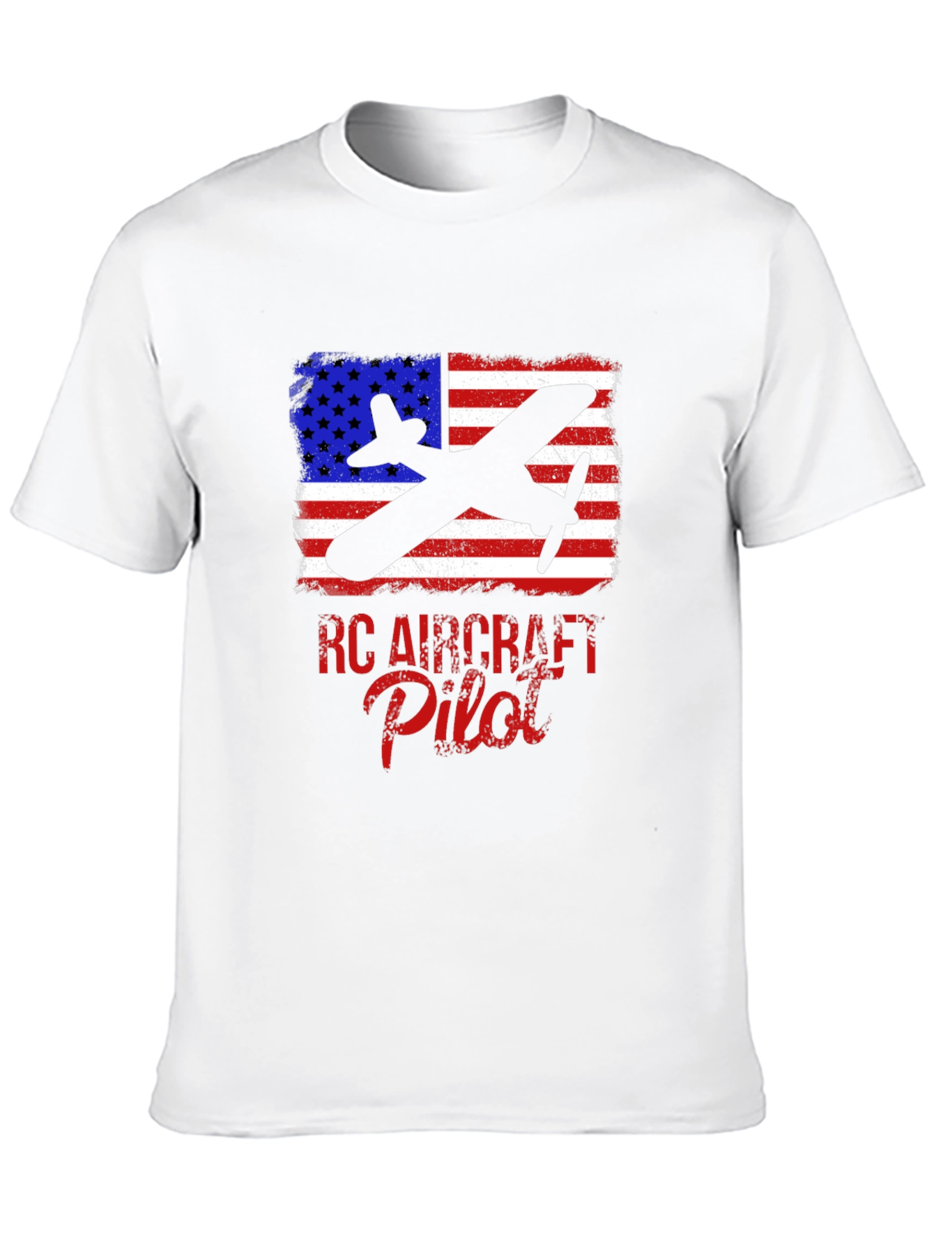 RC Aircraft Pilot T-Shirt - American Flag Airplane Tee