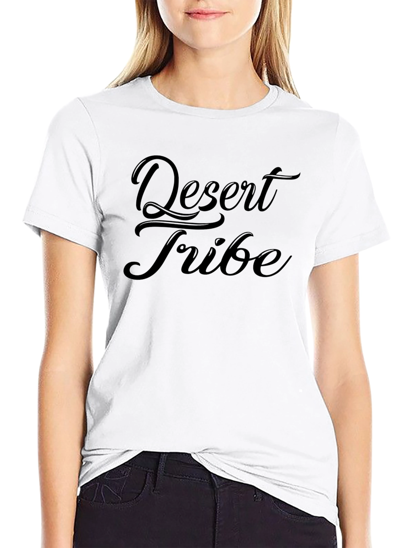 Desert Tribe Black Graphic T-Shirt