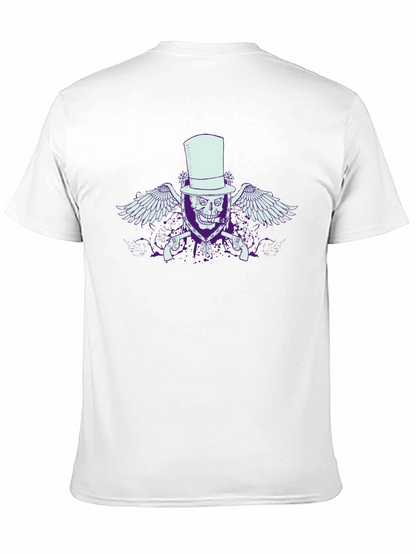 Skull & Guns Graphic T-Shirt - Top Hat Design