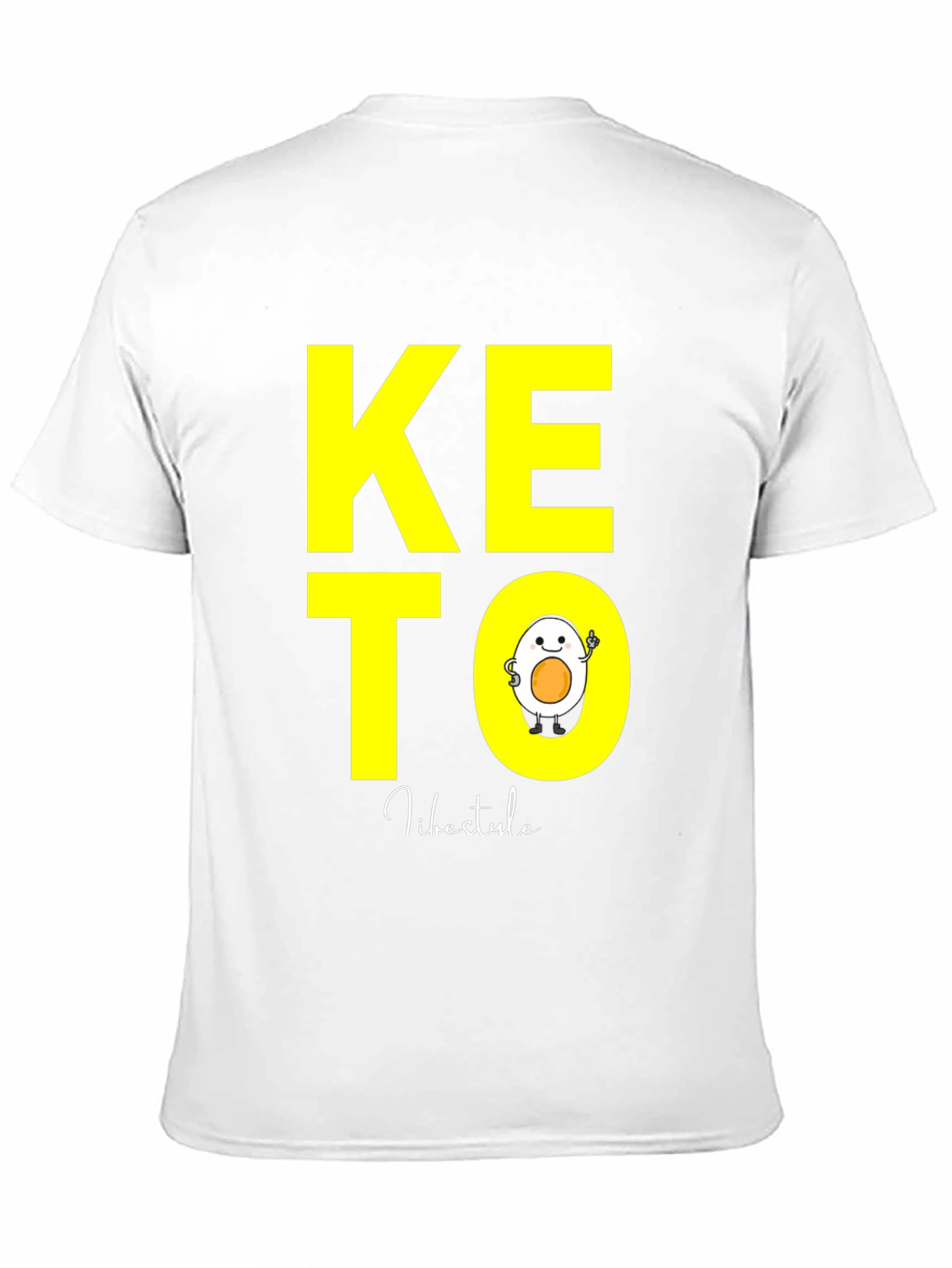 Keto Lifestyle T-Shirt with Egg Design