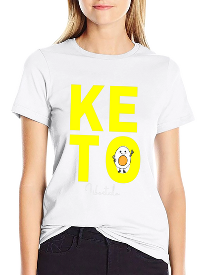 Keto Lifestyle T-Shirt with Egg Design
