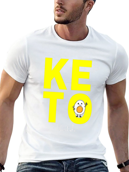 Keto Lifestyle T-Shirt with Egg Design