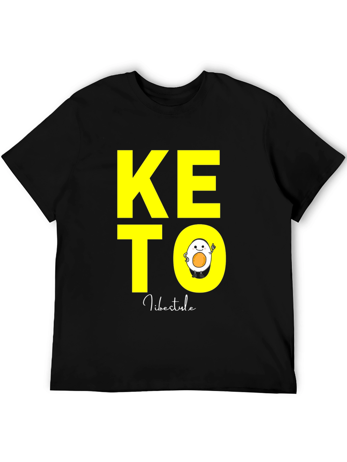 Keto Lifestyle T-Shirt with Egg Design