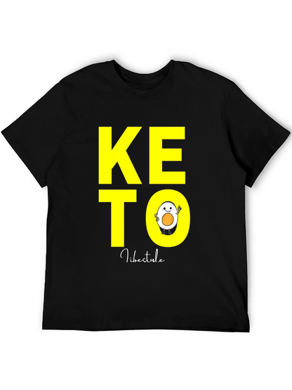 Keto Lifestyle T-Shirt with Egg Design