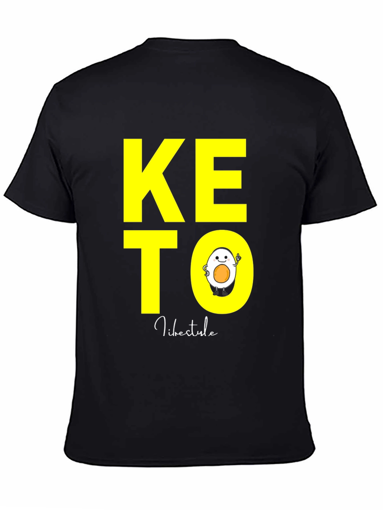 Keto Lifestyle T-Shirt with Egg Design