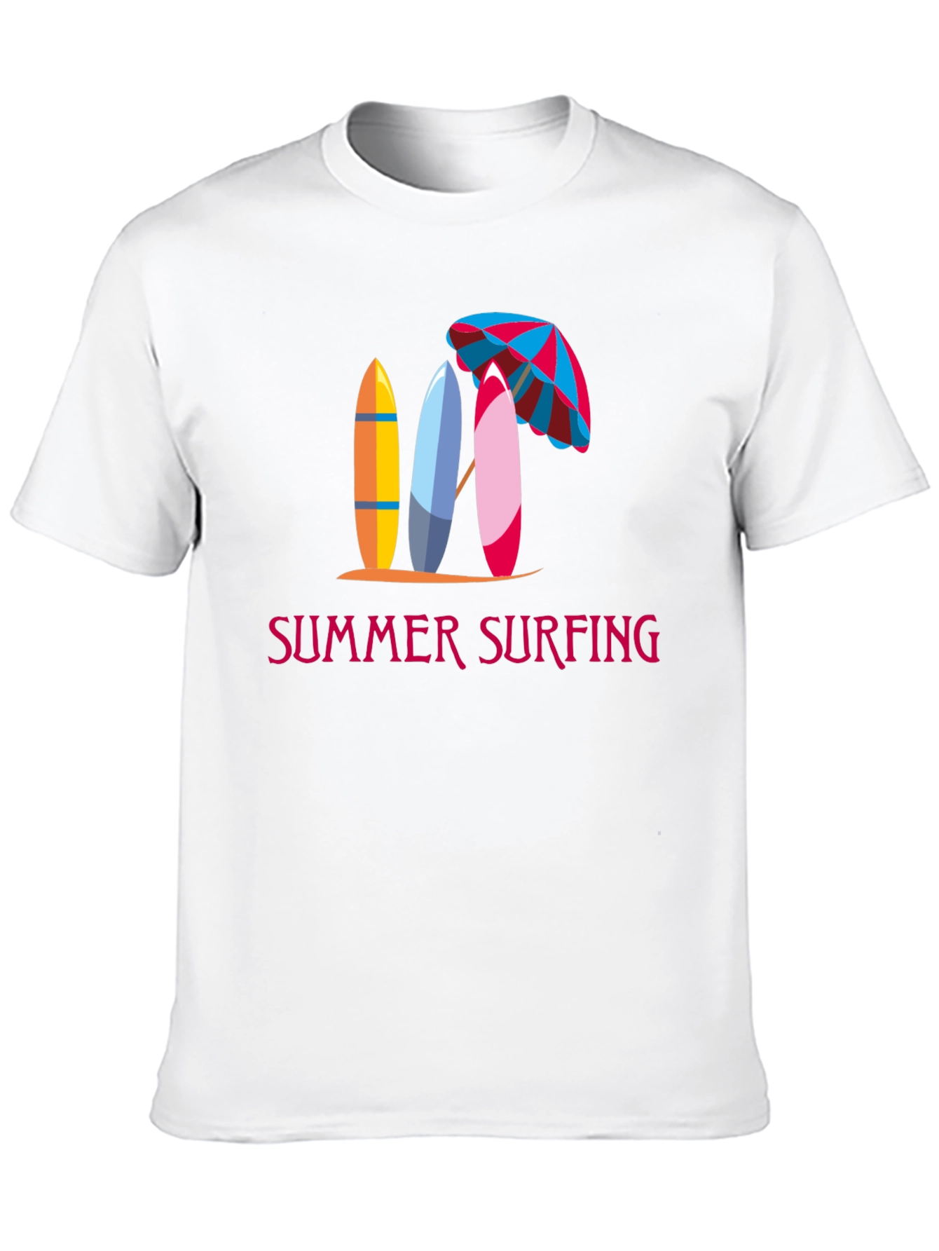 Summer Surfing Graphic Tee - Beach Vibes