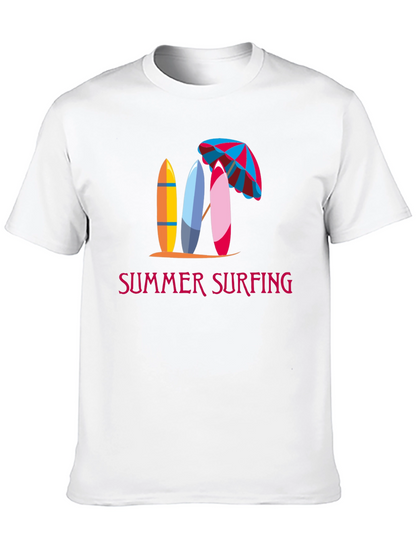 Summer Surfing Graphic Tee - Beach Vibes