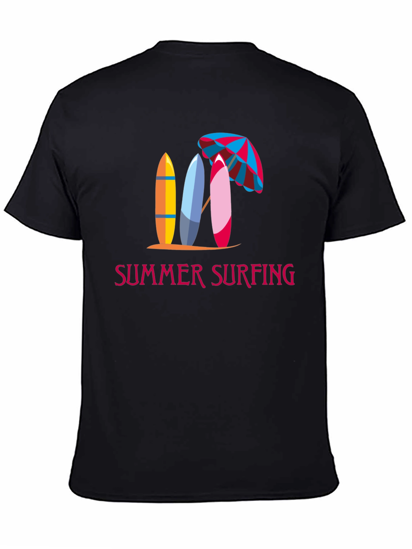 Summer Surfing Graphic Tee - Beach Vibes