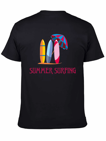 Summer Surfing Graphic Tee - Beach Vibes