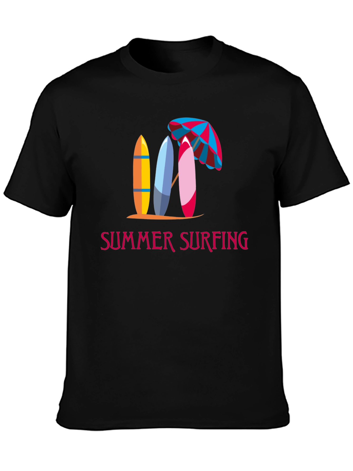 Summer Surfing Graphic Tee - Beach Vibes