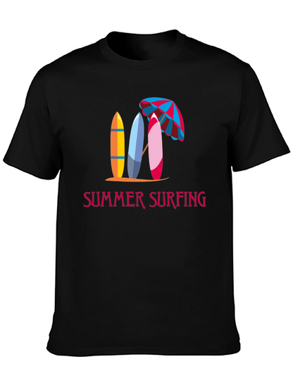 Summer Surfing Graphic Tee - Beach Vibes