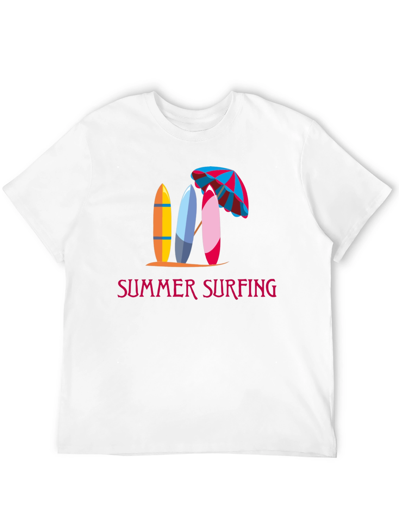Summer Surfing Graphic Tee - Beach Vibes