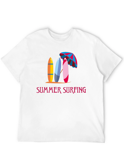 Summer Surfing Graphic Tee - Beach Vibes