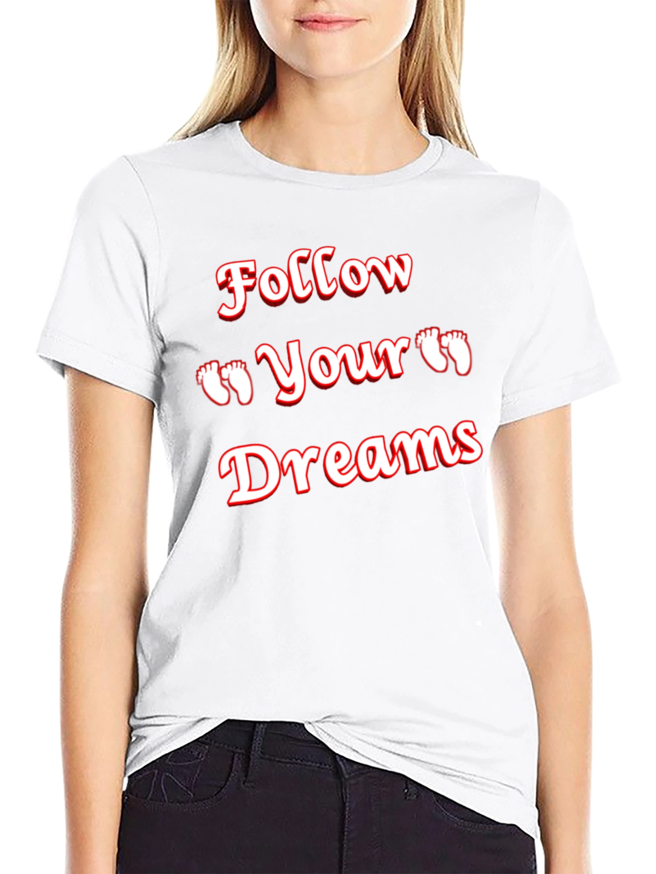 Follow Your Dreams Graphic Tee - Black T-Shirt