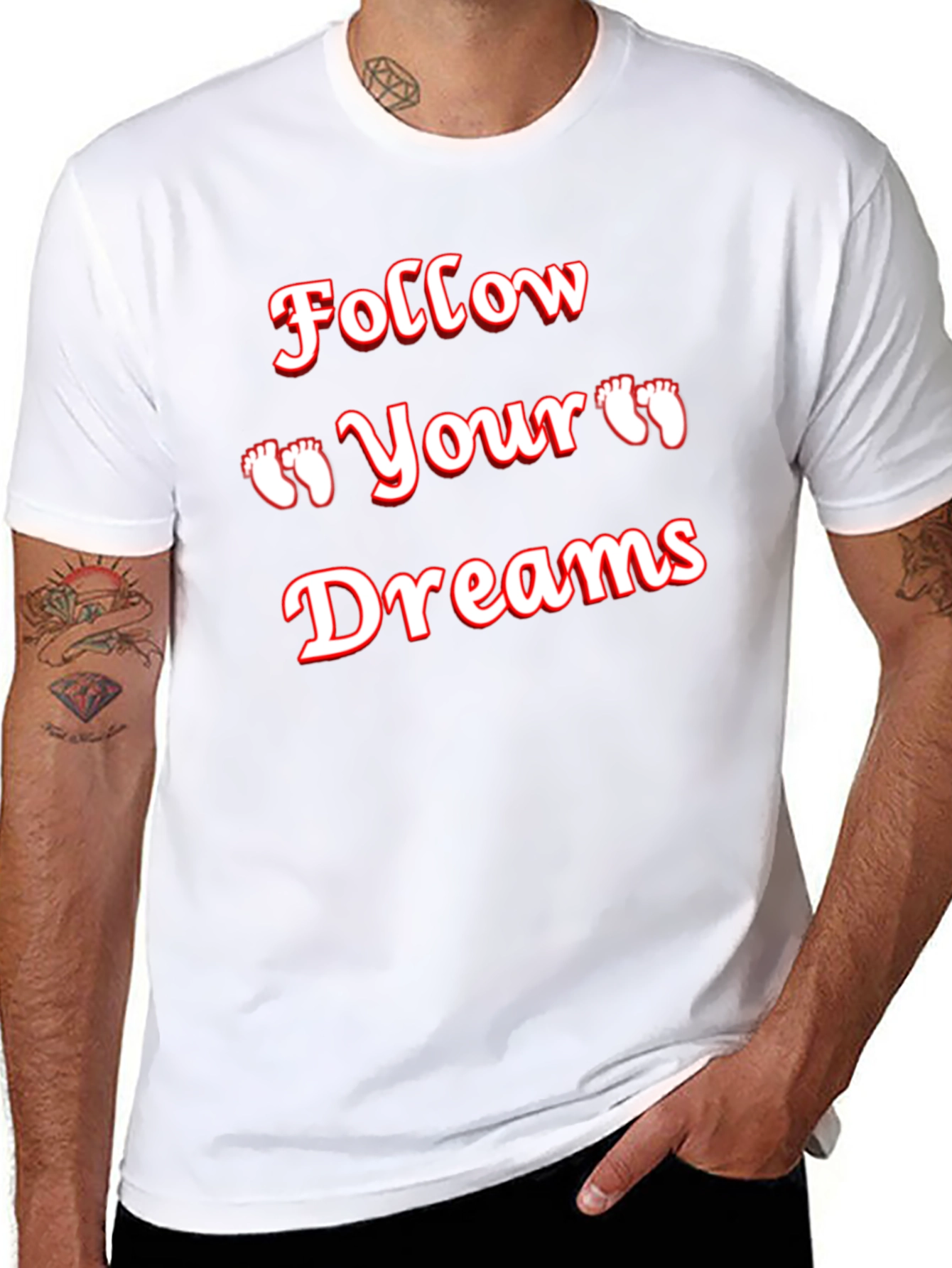 Follow Your Dreams Graphic Tee - Black T-Shirt