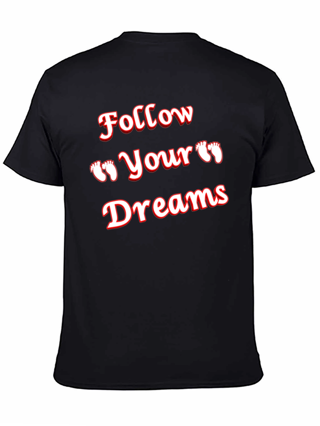 Follow Your Dreams Graphic Tee - Black T-Shirt