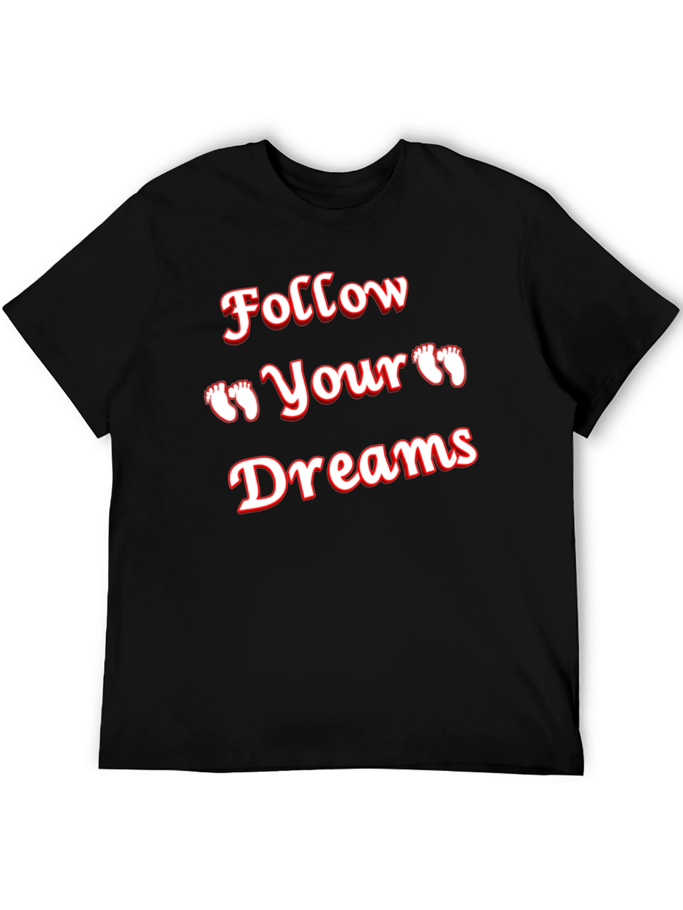 Follow Your Dreams Graphic Tee - Black T-Shirt