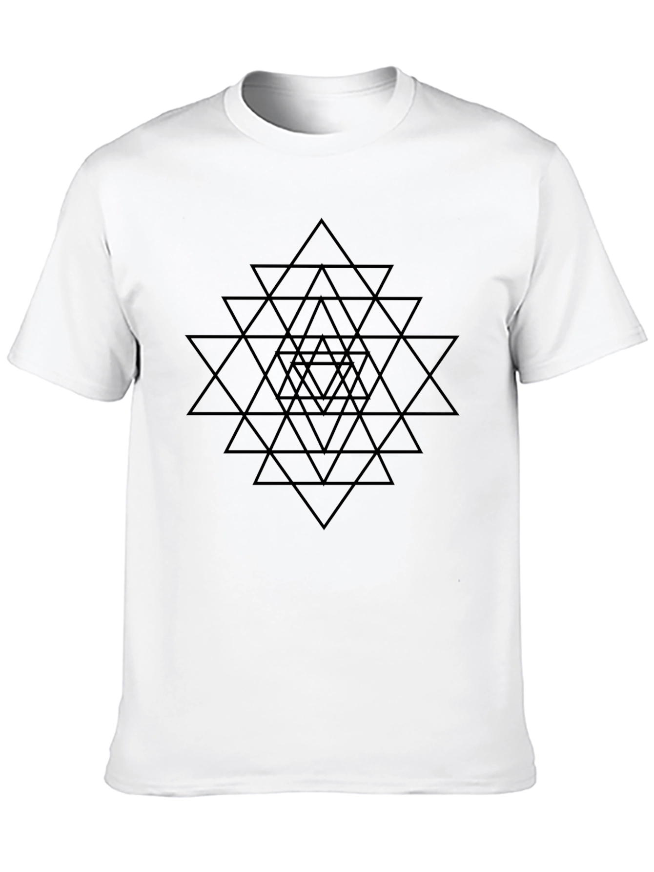 Geometric Triangle Pattern T-Shirt