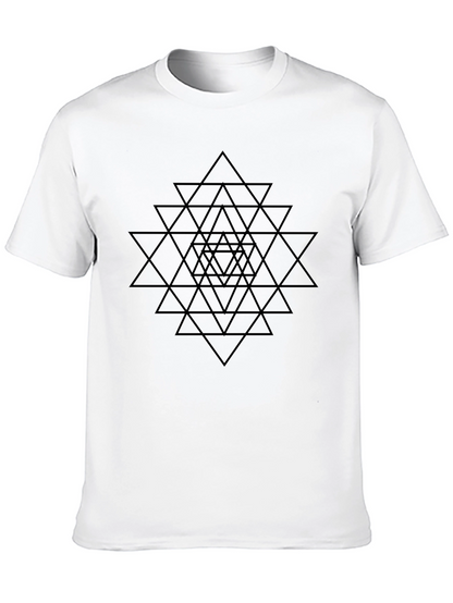 Geometric Triangle Pattern T-Shirt