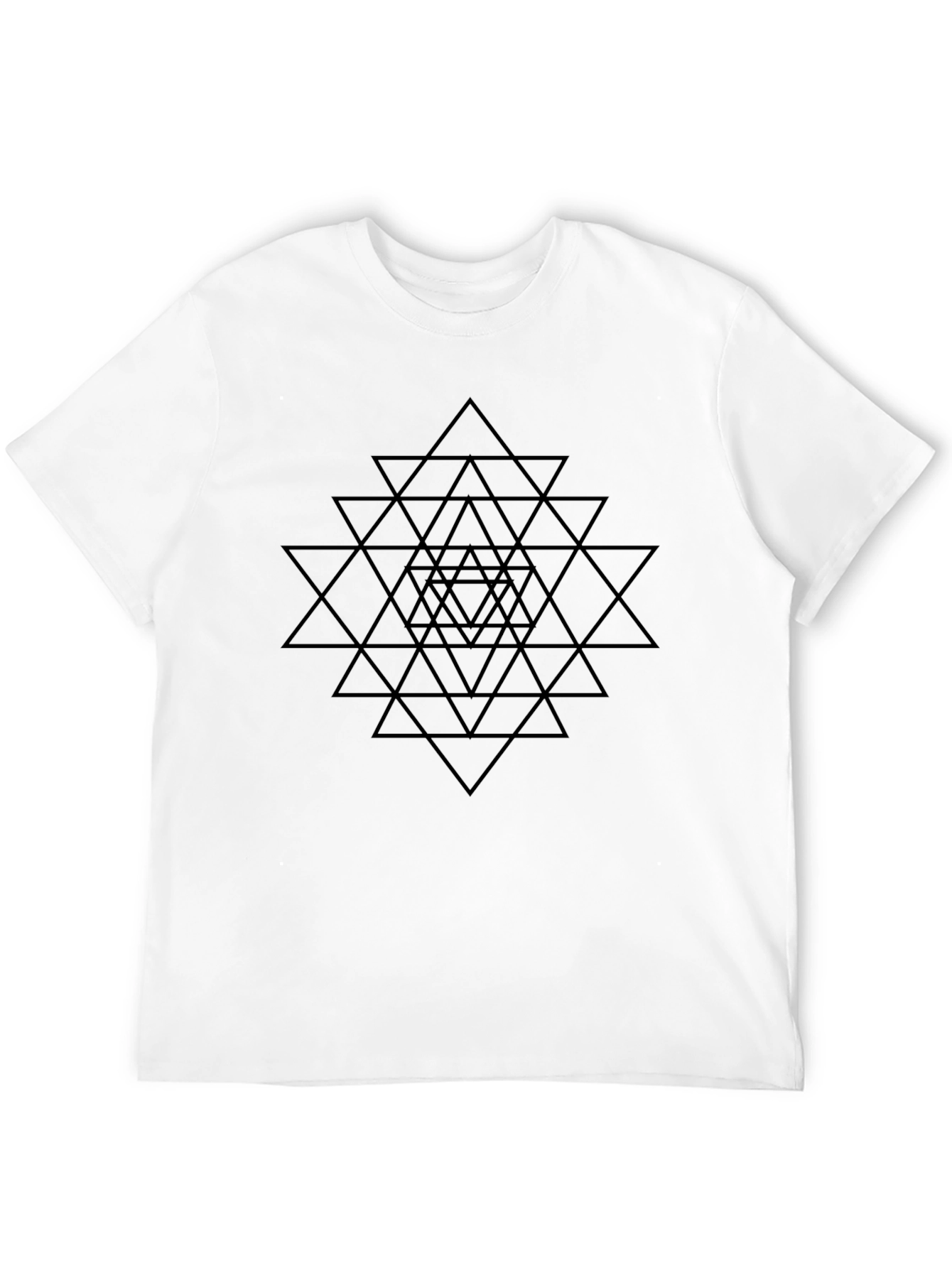 Geometric Triangle Pattern T-Shirt