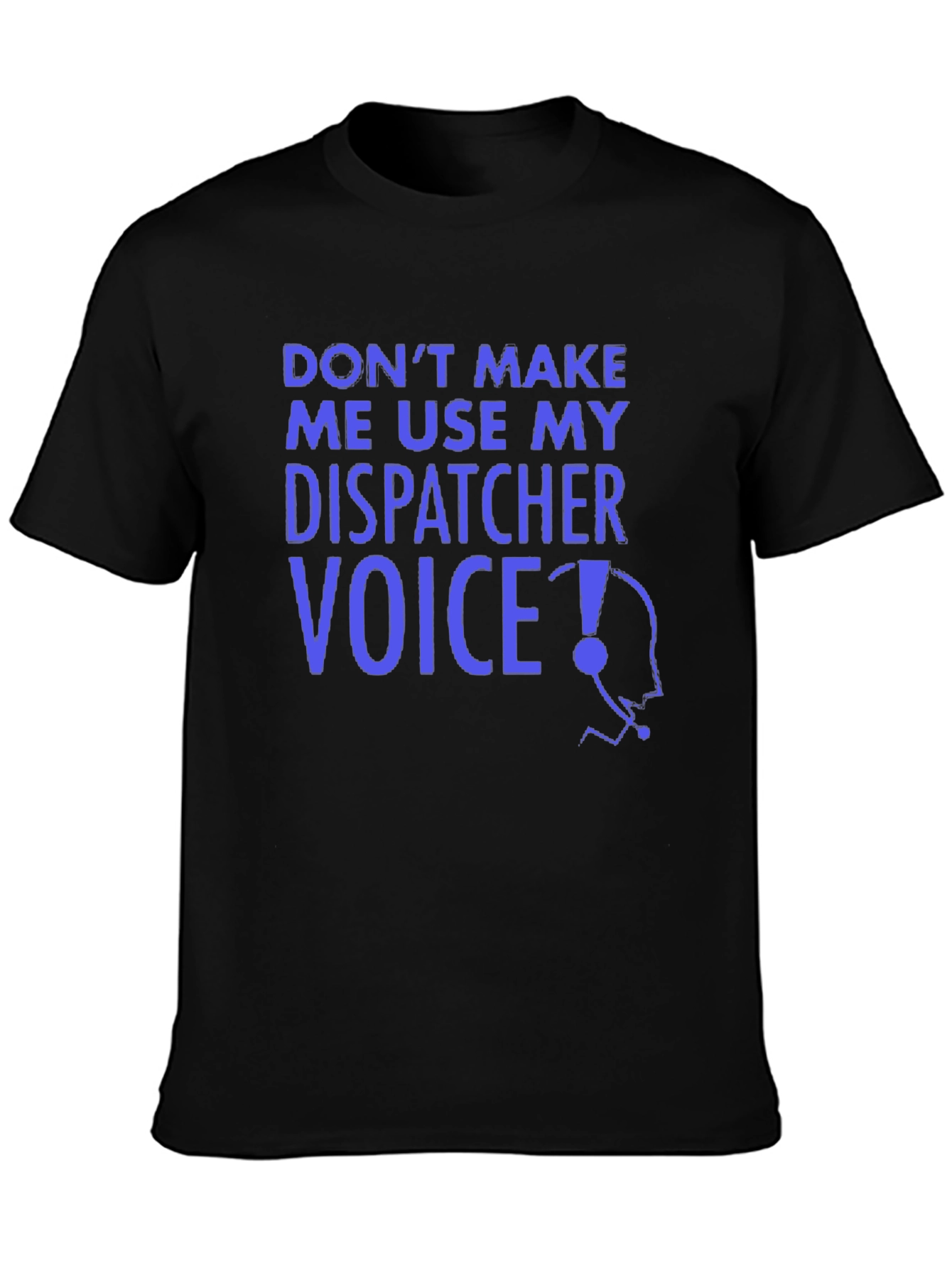 Dispatcher Voice Graphic Tee - Black Crew Neck