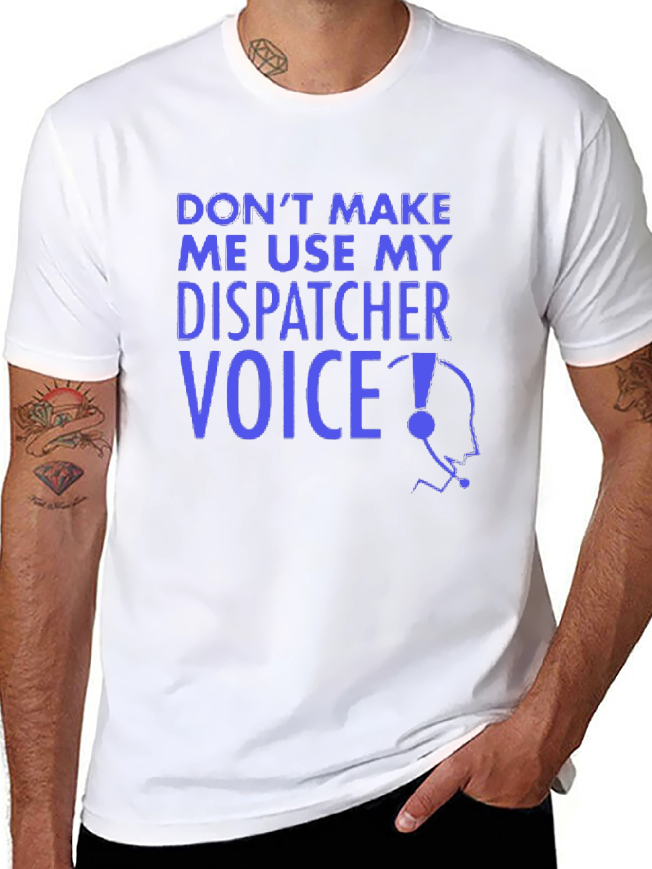 Dispatcher Voice Graphic Tee - Black Crew Neck