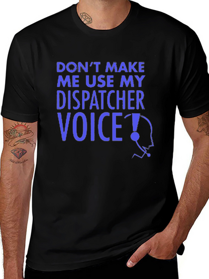 Dispatcher Voice Graphic Tee - Black Crew Neck