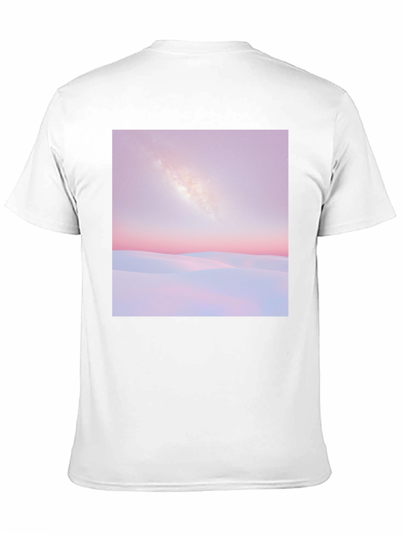 Milky Way Desert Graphic Tee - Black Cotton T-Shirt