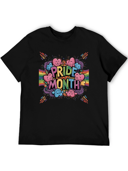 Pride Month Cartoon Heart Graphic T-Shirt