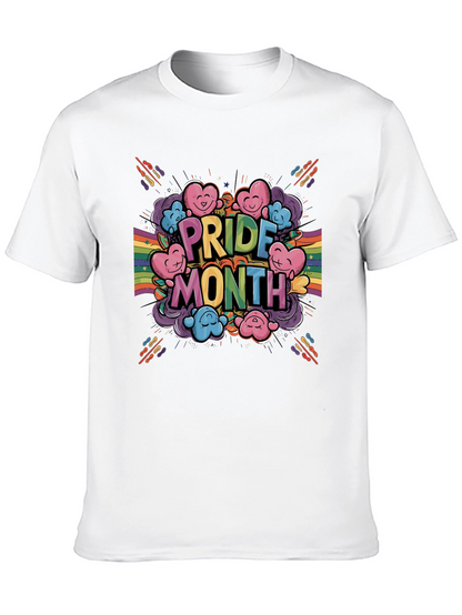 Pride Month Cartoon Heart Graphic T-Shirt