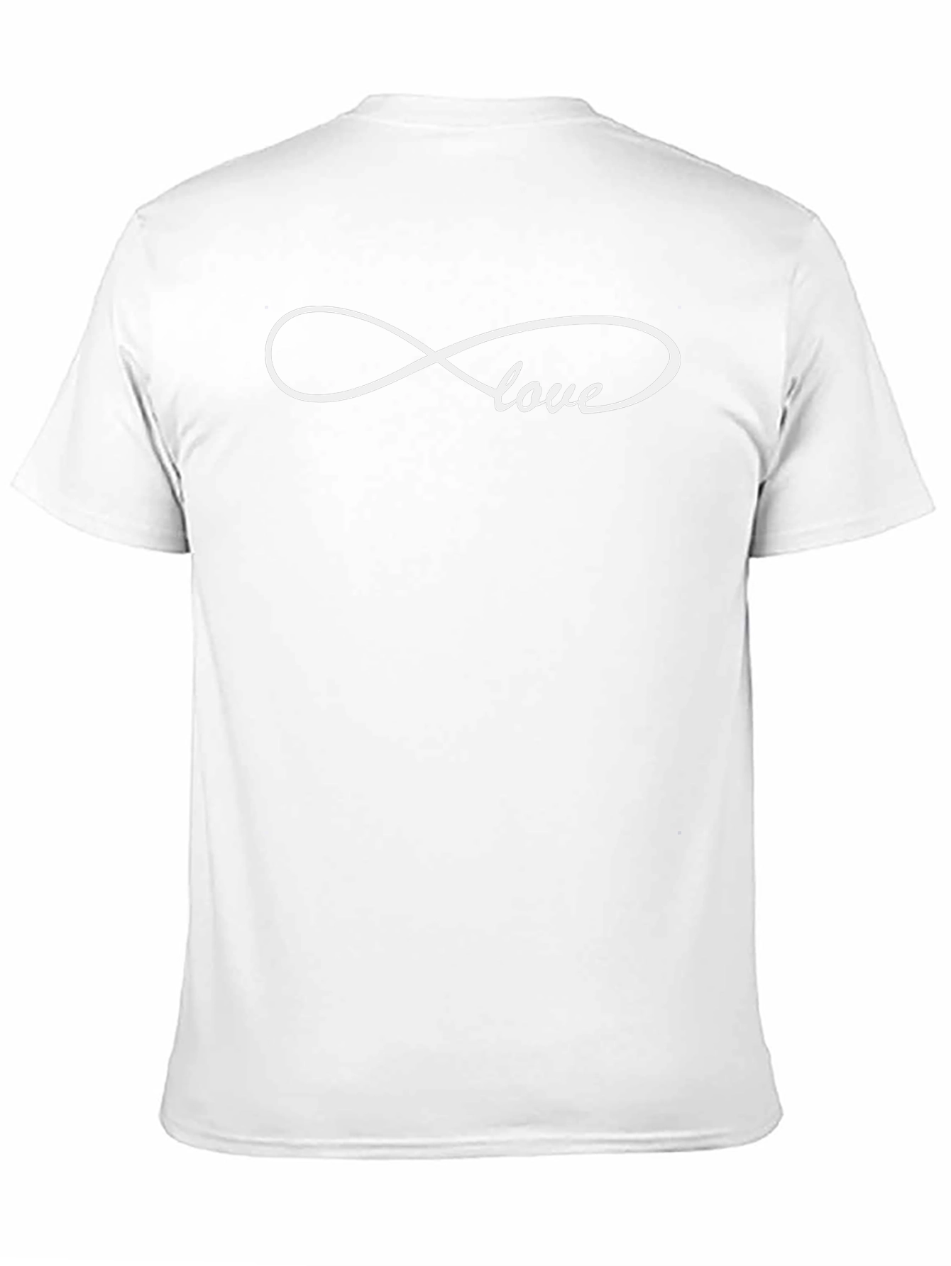 Infinity Love Graphic Tee - Soft Black Cotton Shirt