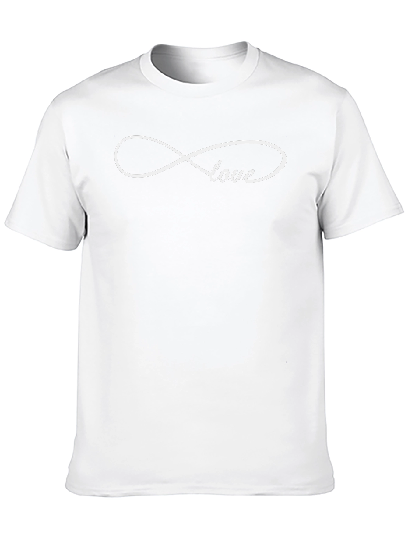 Infinity Love Graphic Tee - Soft Black Cotton Shirt