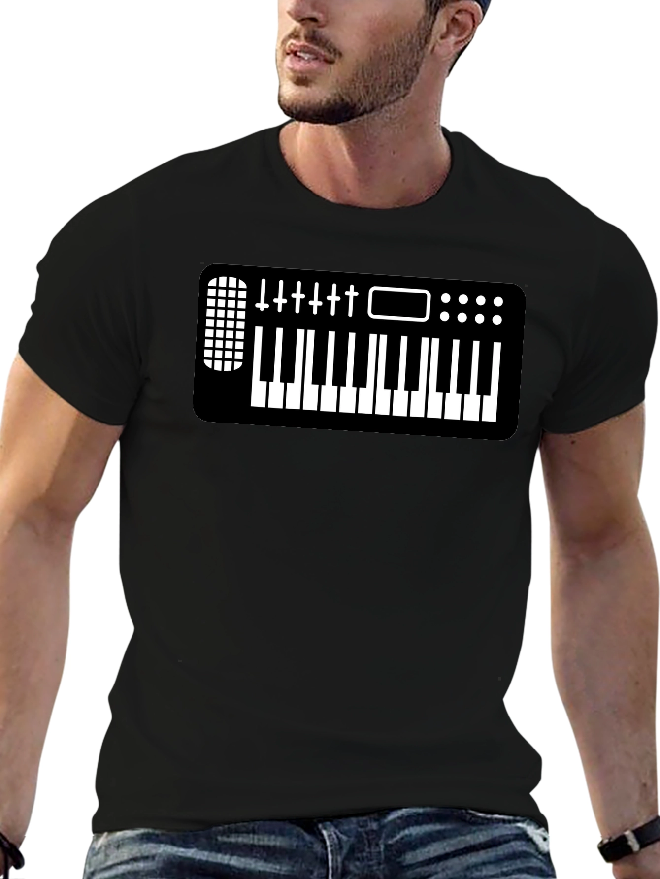 Synth Keyboard T-Shirt - Musician Apparel
