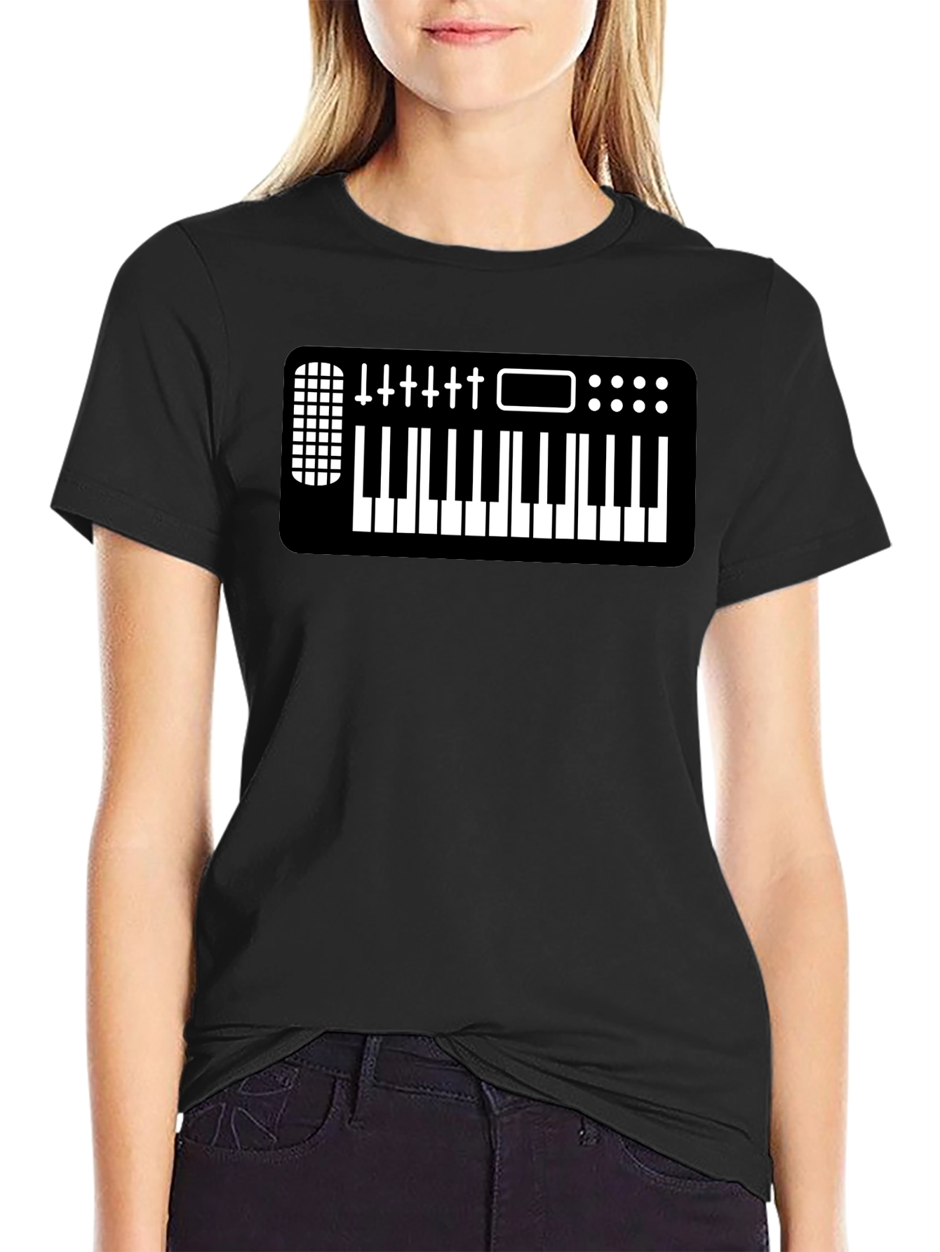 Synth Keyboard T-Shirt - Musician Apparel