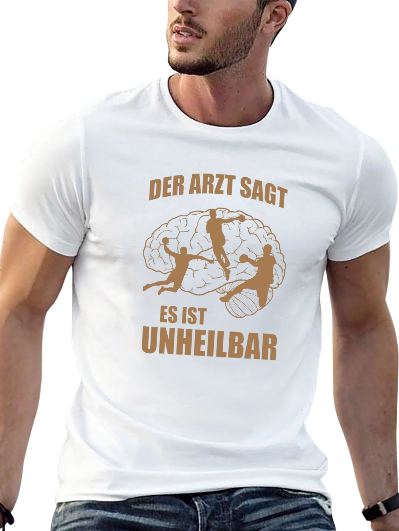 Humorous Handball Fan T-Shirt: Incurable Addiction Design