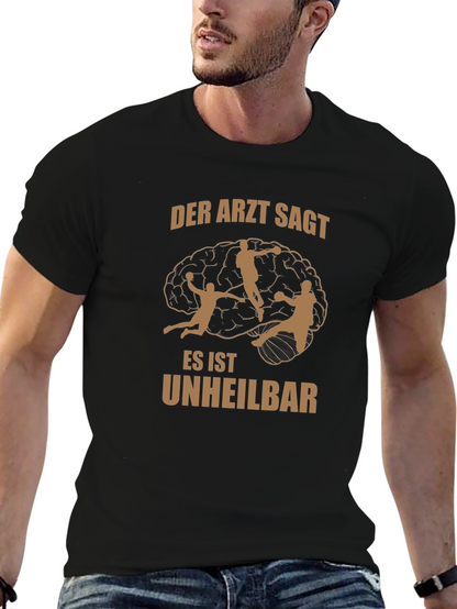 Humorous Handball Fan T-Shirt: Incurable Addiction Design