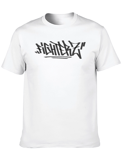 FighterZ Black Graphic Tee - Stylish Comfort