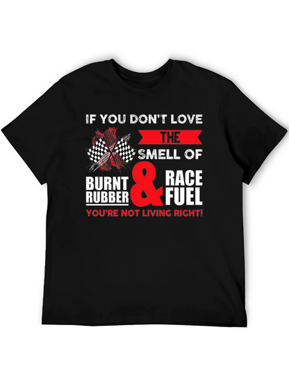 Race Fuel T-Shirt: Burnt Rubber & Speed