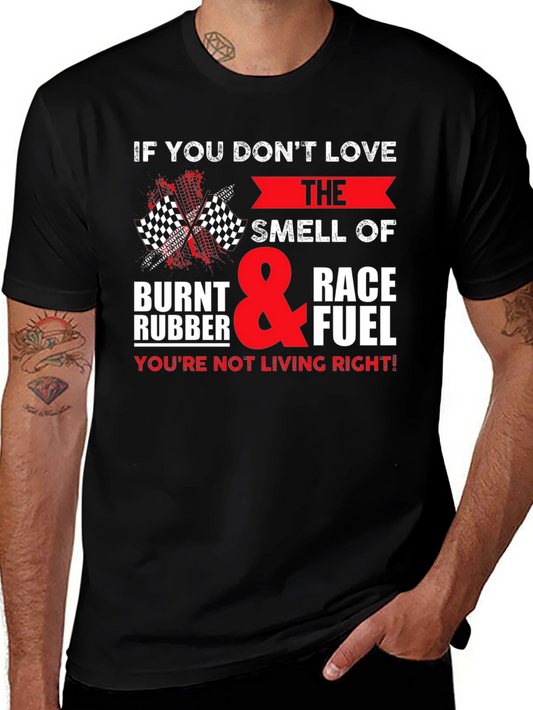 Race Fuel T-Shirt: Burnt Rubber & Speed