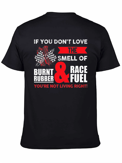 Race Fuel T-Shirt: Burnt Rubber & Speed