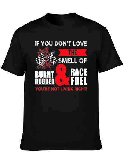 Race Fuel T-Shirt: Burnt Rubber & Speed