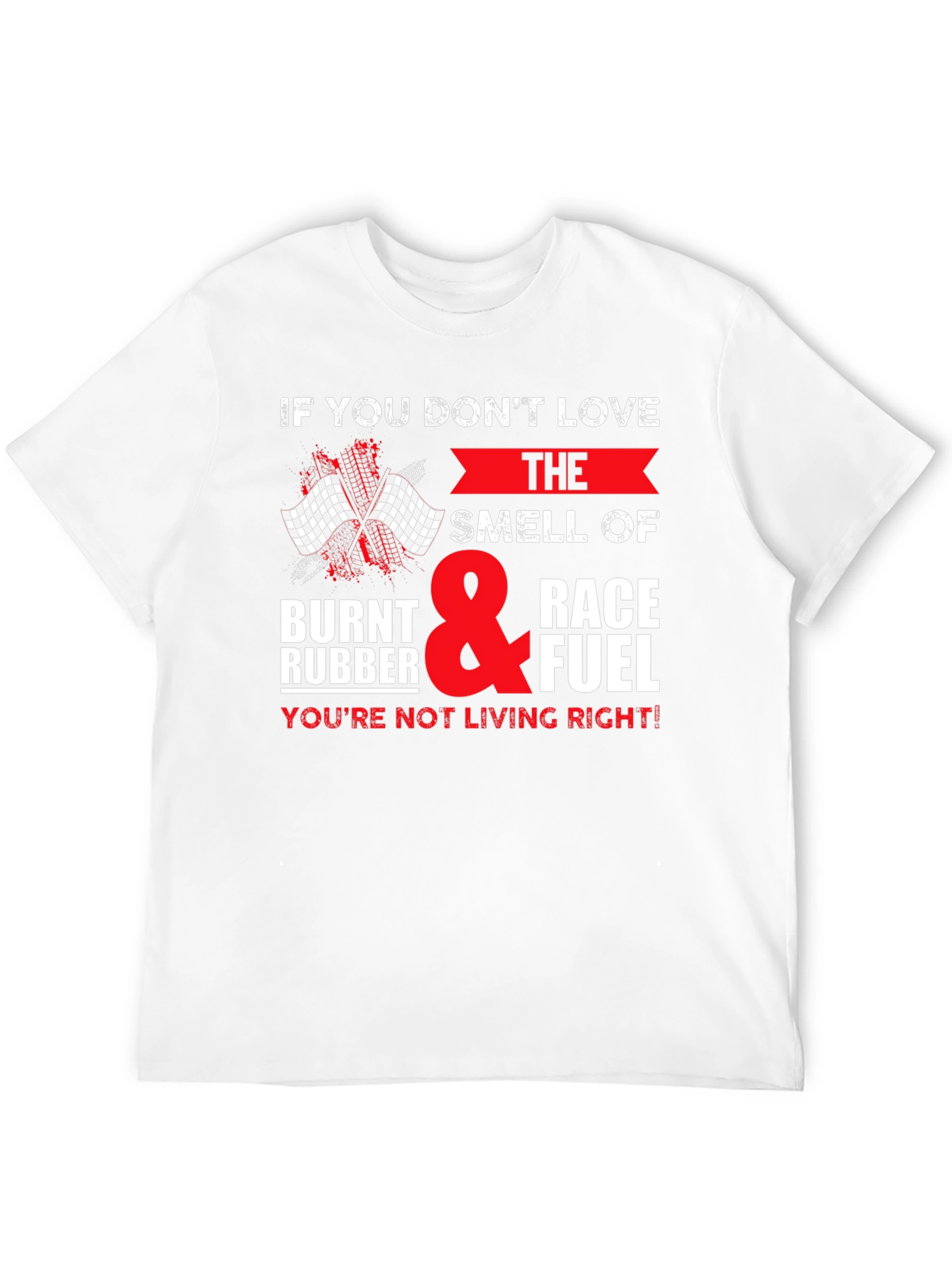 Race Fuel T-Shirt: Burnt Rubber & Speed