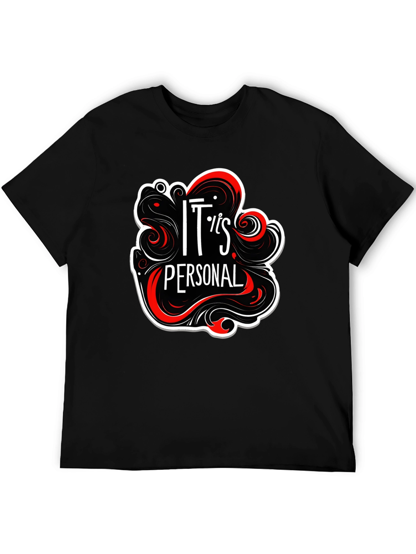 Its Personal Black Graphic Tee