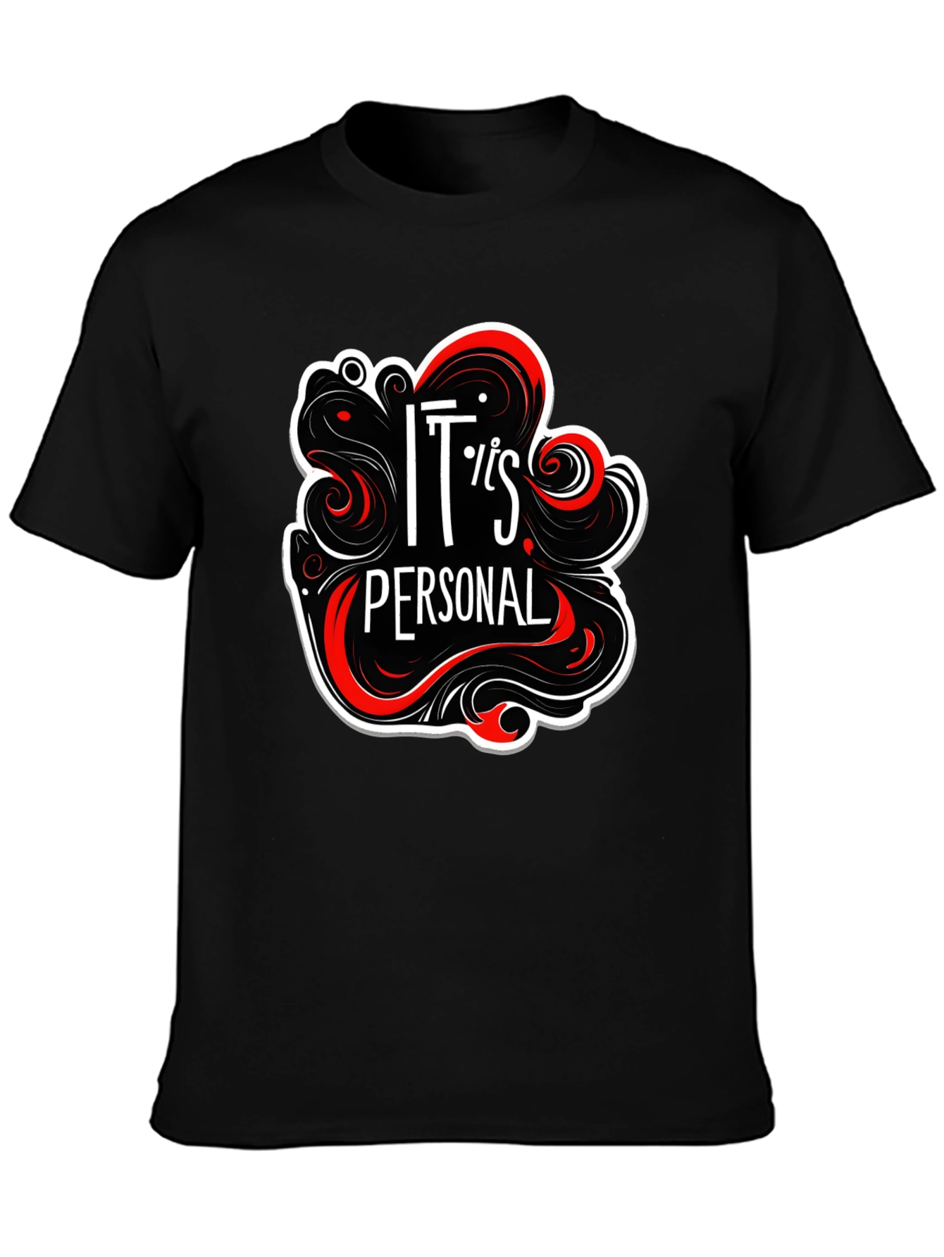 Its Personal Black Graphic Tee