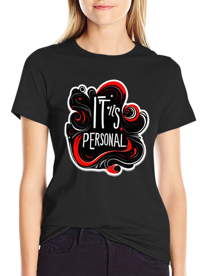 Its Personal Black Graphic Tee