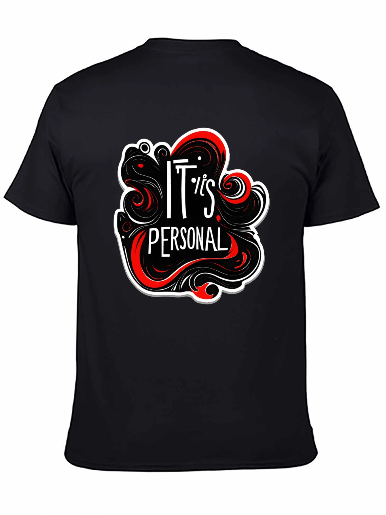 Its Personal Black Graphic Tee
